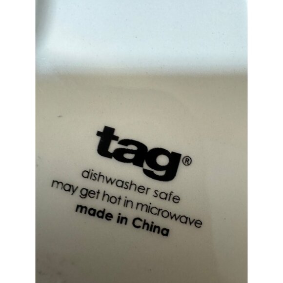 Tag Rabbit-Shaped Ceramic Floral Plate Blue & White Design  Easter Trinket Dish - Picture 7 of 8